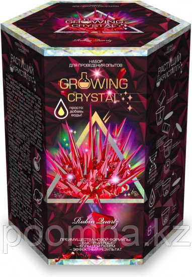 Набор для проведения опытов "Growing CRYSTAL Rubin" Выращиваем кристаллы