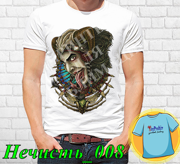 Футболка с принтом "Нечисть" - 8