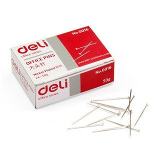 Иголки канцелярские Deli 0016 никелированные (id 81255965)