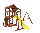 IgraGrad  "Панда Фани Gride с рукоходом", игровая башня, рукоход, сетка лазалка, песочница, канат, фото 2