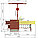IgraGrad  "Панда Фани Gride с рукоходом", игровая башня, рукоход, сетка лазалка, песочница, канат, фото 4