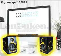 Компьютерные колонки акустические Multimedia speaker Kisonli T-005 черно-золотистый