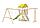 IgraGrad "Крафтик со столиком и рукоходом" с волновой горкой, качелями и скалодромом., фото 2
