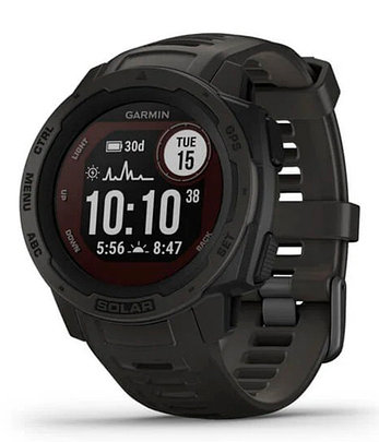 Часы для спорта Garmin Instinct Solar, GPS Watch, Graphite, WW, (010-02293-00) с GPS навигатором, фото 2