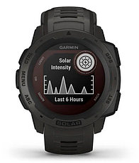 Часы для спорта Garmin Instinct Solar, GPS Watch, Graphite, WW, (010-02293-00) с GPS навигатором, фото 3