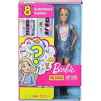 Barbie "Загадочные Профессии" Игровой набор "Сюрприз" с куклой Барби Блондинкой, Кем быть?