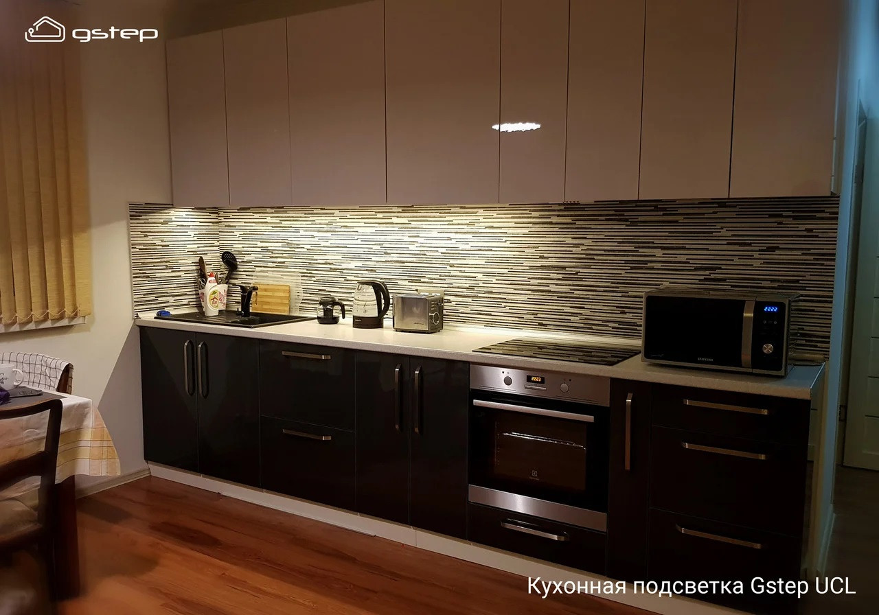 Сенсорная светодиодная подсветка кухни, столешницы, мебели Gstep UCL 100 см . Нейтральный белый 4000К - фото 5 - id-p81533878