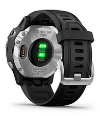 Спортивные часы Garmin fenix 6S Solar, Silver w/Black Band, (010-02409-00) с GPS навигатором, фото 2