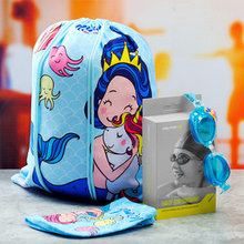 Очки  шапочка  сумка для плавания детские  русалочка