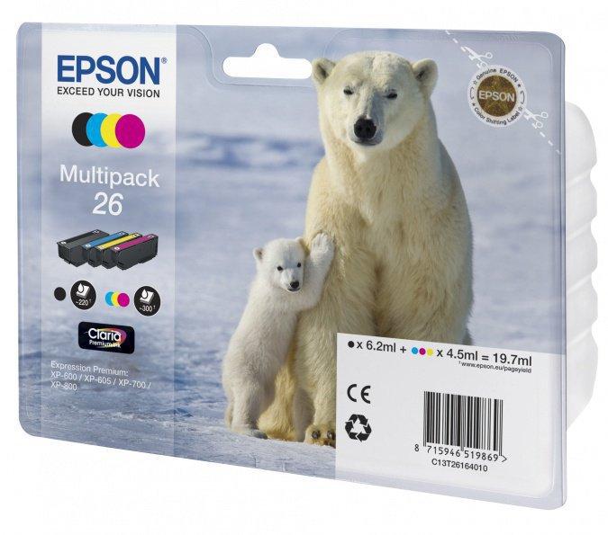 Картридж Epson C13T26164010 XP600/7/8 набор 4шт