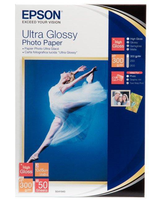 Фотобумага 10х15 Epson C13S041943 50 Л. 300 Г/М2 Ultra Glossy Paper