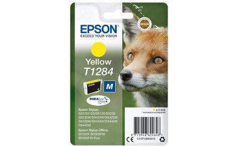Картридж Epson C13T12844012 I/C yellow for S22/SX125 желтый new