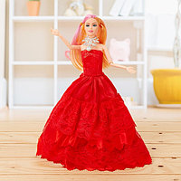 Кукла модель шарнирная «Мира» в платье, МИКС