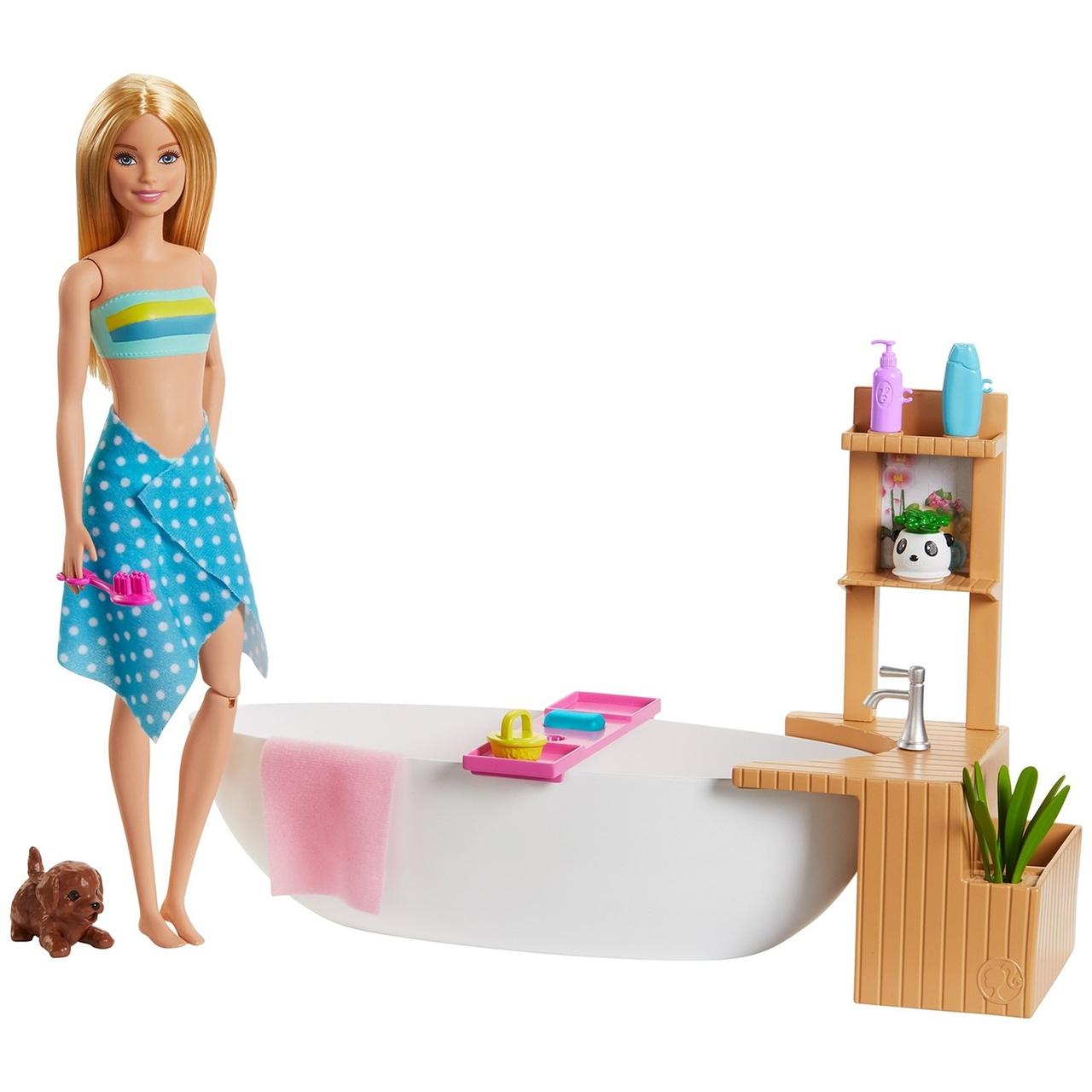 Barbie Игровой Набор "Спа-уход Барби" Салон с пенистой ванной - фото 2 - id-p81557755