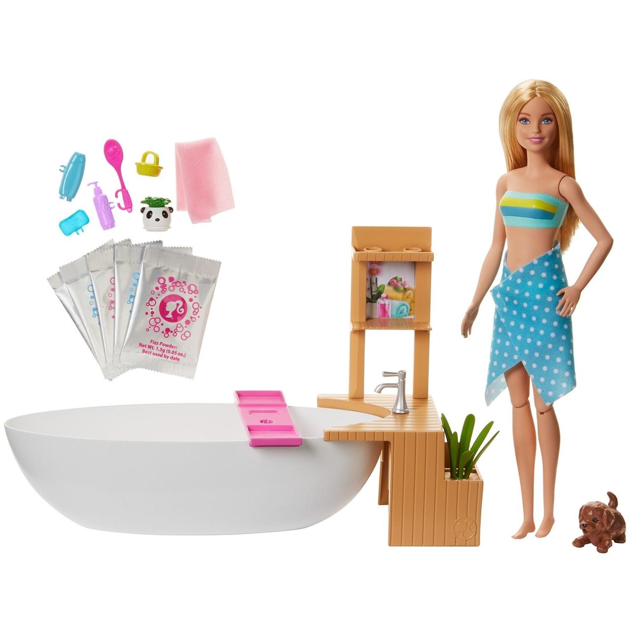 Barbie Игровой Набор "Спа-уход Барби" Салон с пенистой ванной - фото 1 - id-p81557755