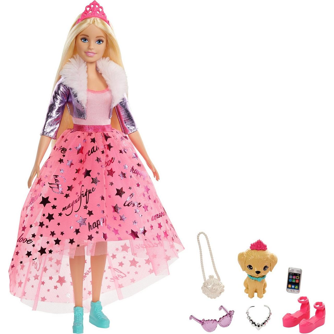 Barbie Игровой Набор "Приключения Принцессы" Кукла Нарядная принцесса Барби Блондинка с акссесуарами