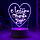 Светильник "Сердце" LED RGB от сети 13х16,5 см, фото 5