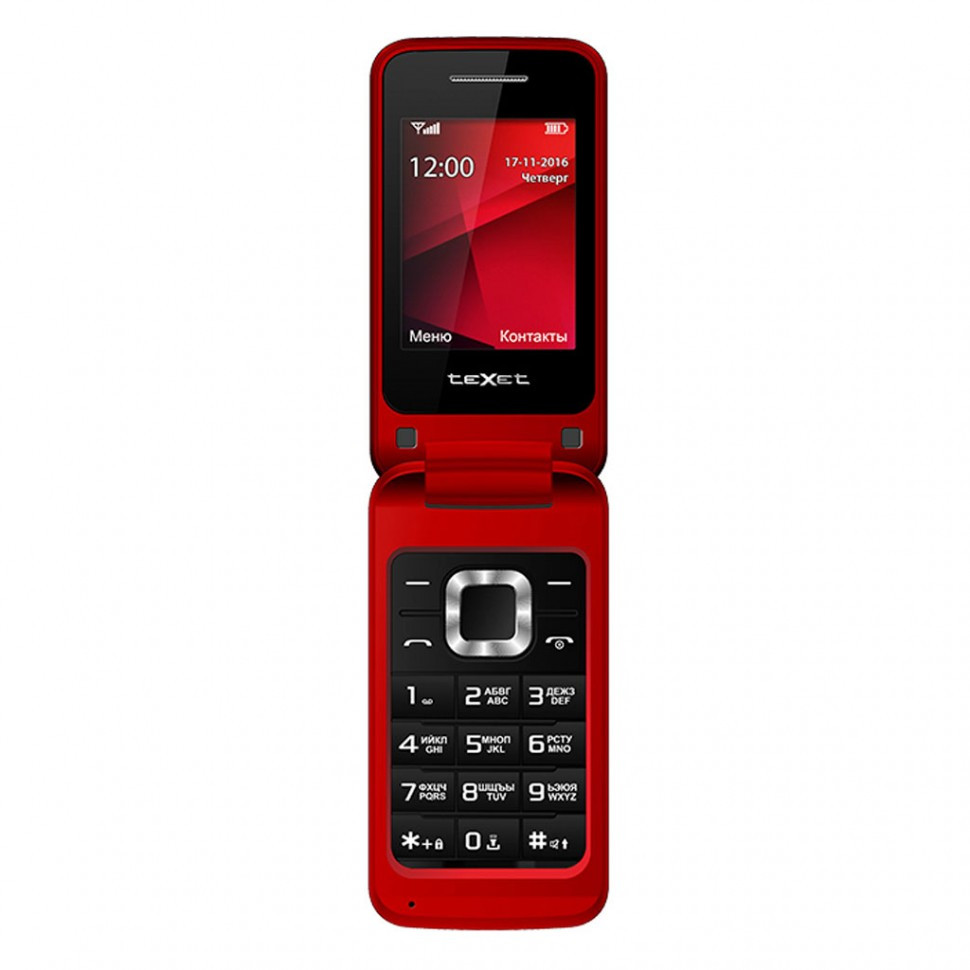 Мобильный телефон Texet TM-304 красный