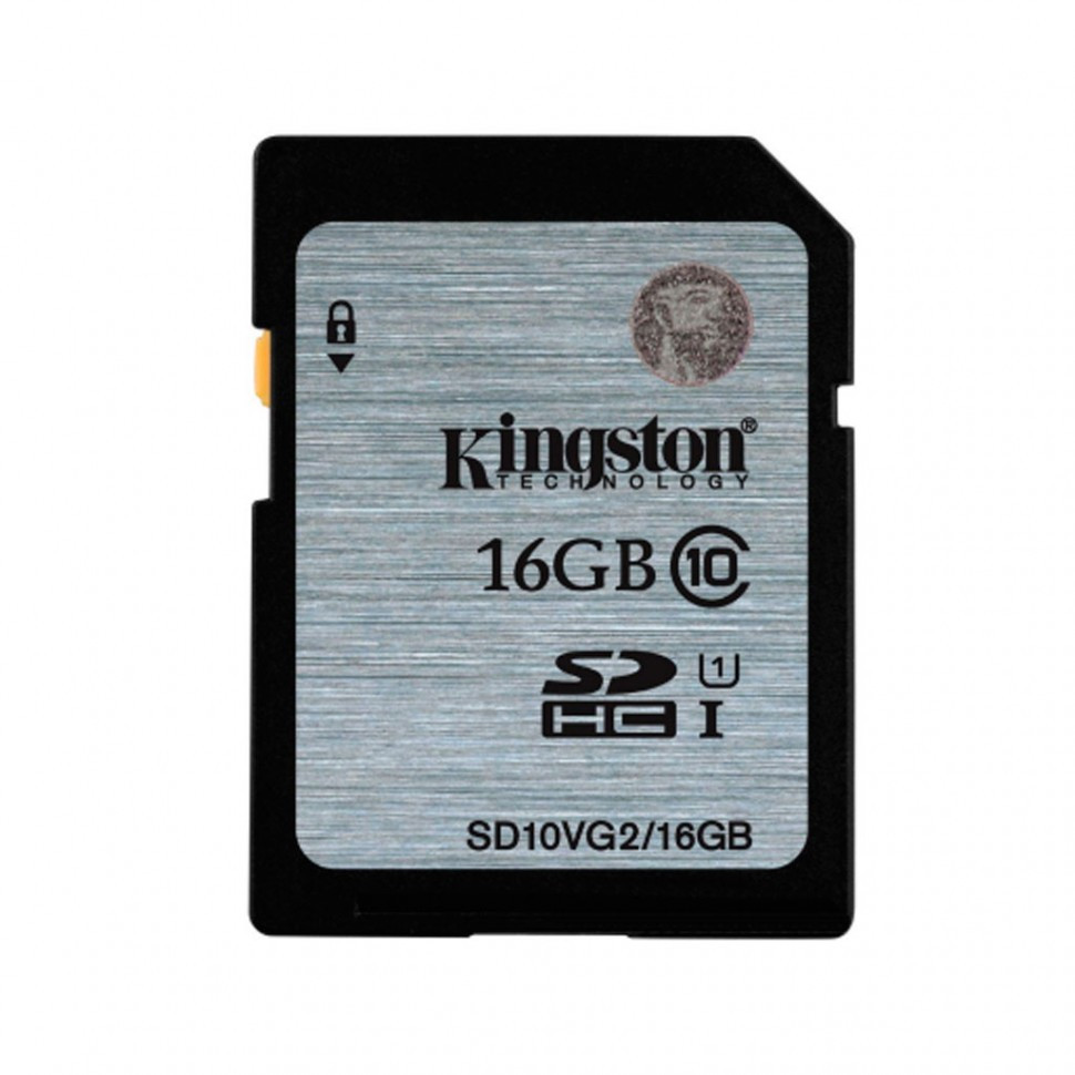 Карта памяти SD 16GB Class 10 U1 Kingston SD10VG2/16GB