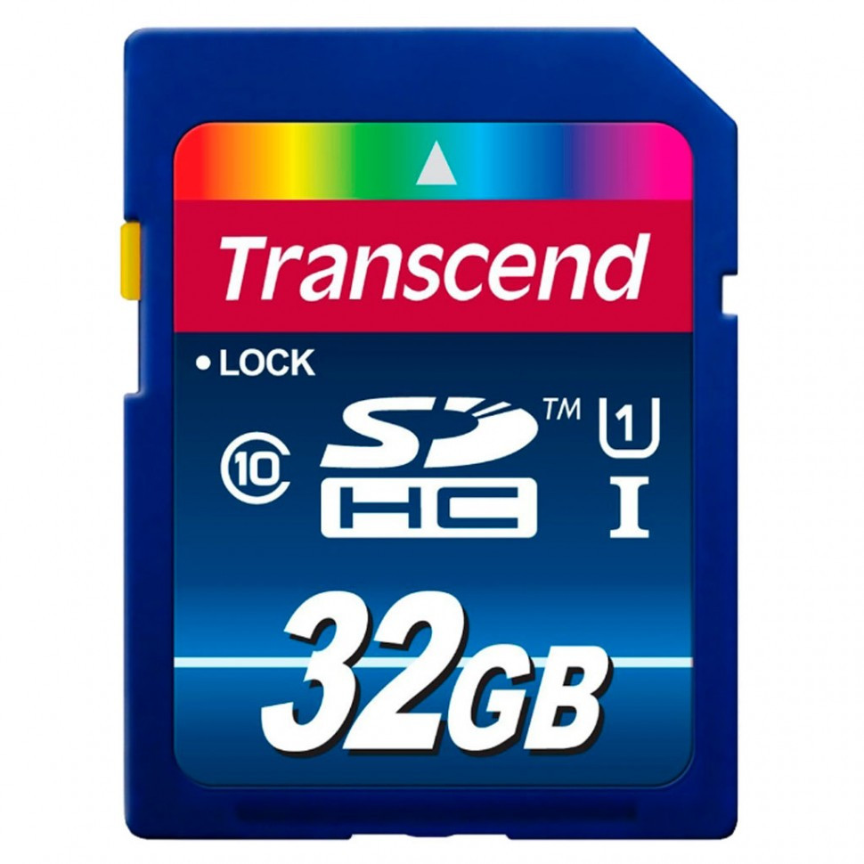 Карта памяти SD 32GB Class 10 U1 Transcend TS32GSDU1