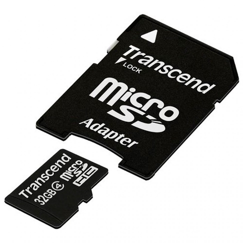 Карта памяти MicroSD 32GB Class 4 Transcend TS32GUSDHC4