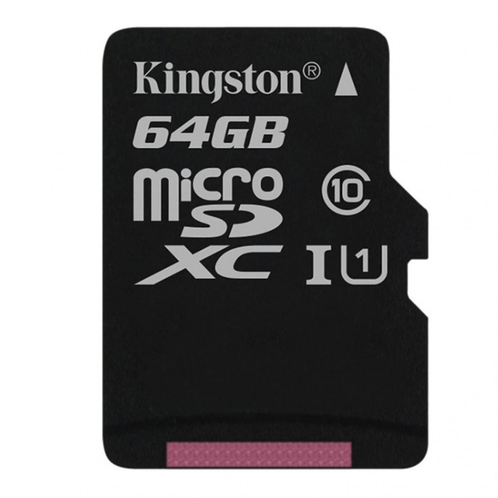 Карта памяти MicroSD 64GB Class 10 U1 Kingston SDC10G2/64GBSP