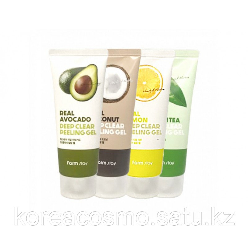 FARMSTAY Real Deep Clear Peeling Gel / Пилинг-скатка для глубокого очищения 100мл
