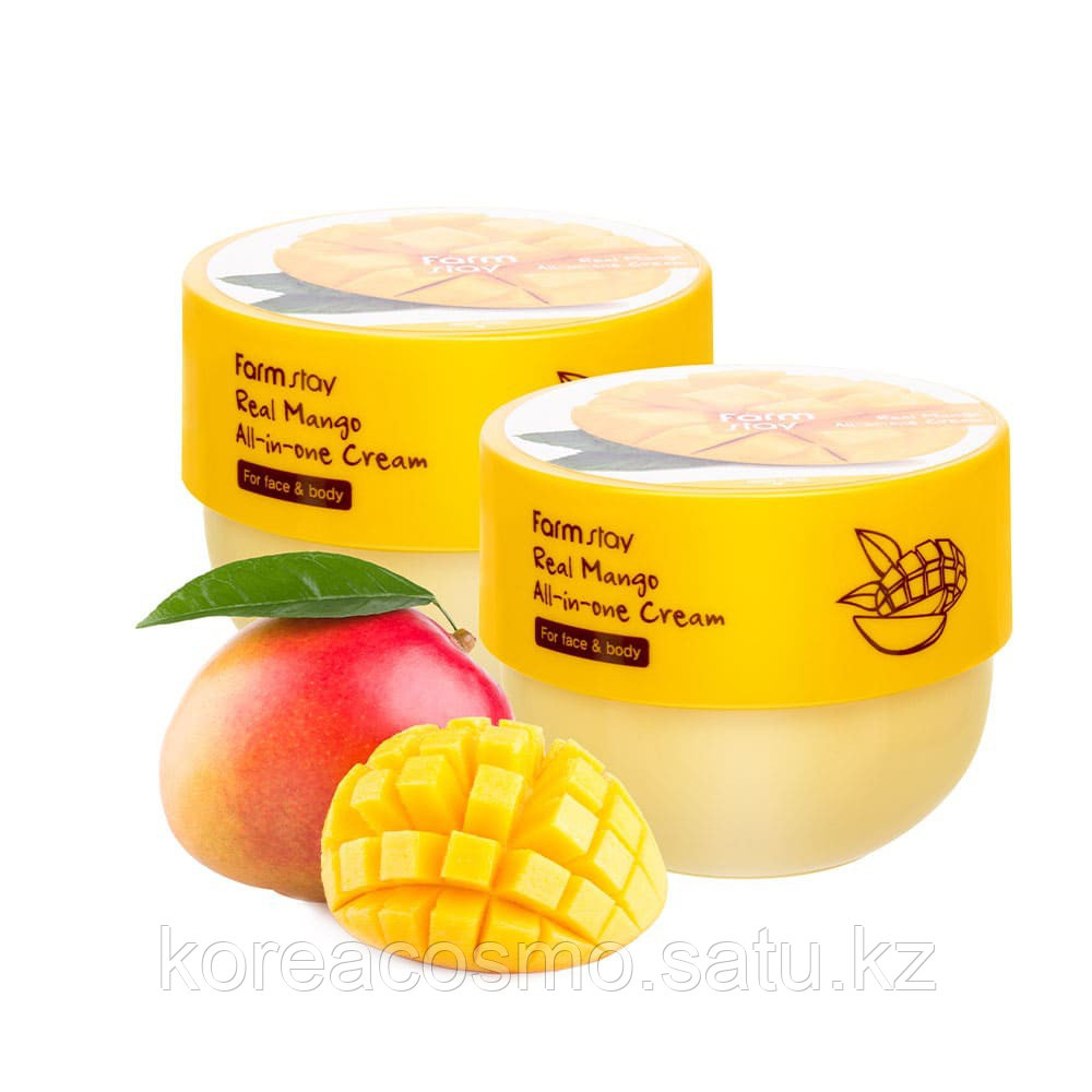 Крем для лица и тела с экстрактом манго Farmstay Mango Peach all in one Cream