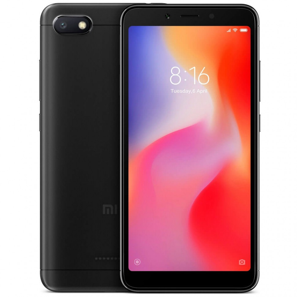 Смартфон 5,45" Xiaomi Redmi 6 32GB черный