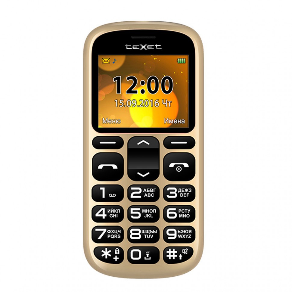 Мобильный телефон Texet TM-B306 золото