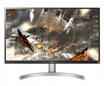 Монитор LG 27UK600-W, Black/Silver/White, 3840x2160 Ultra HD 4K IPS, 5ms, 21:9, 350cd/m2, 178°/178°, 1000: