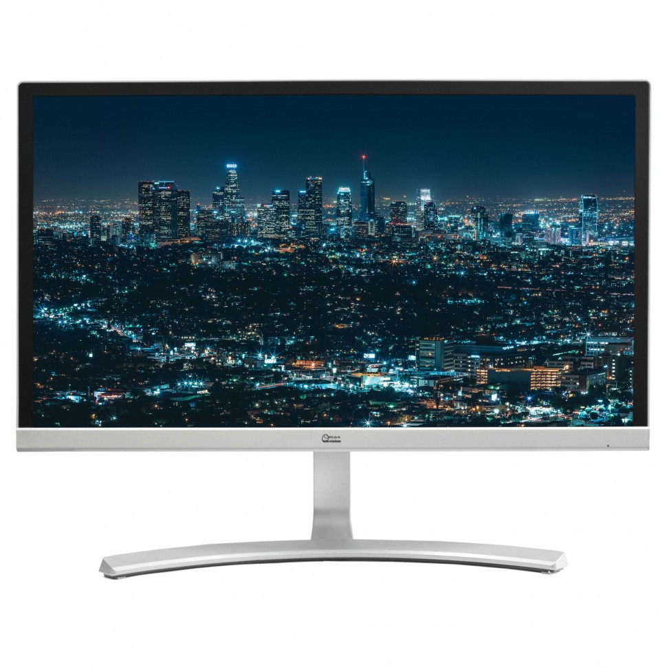 Монитор Qmax 27" Vision 27X800H White, 1920x1080 IPS, 5ms, 16:9, 250 cd/m2, 178°/178°, 1000:1 (12M:1), D-Sub,
