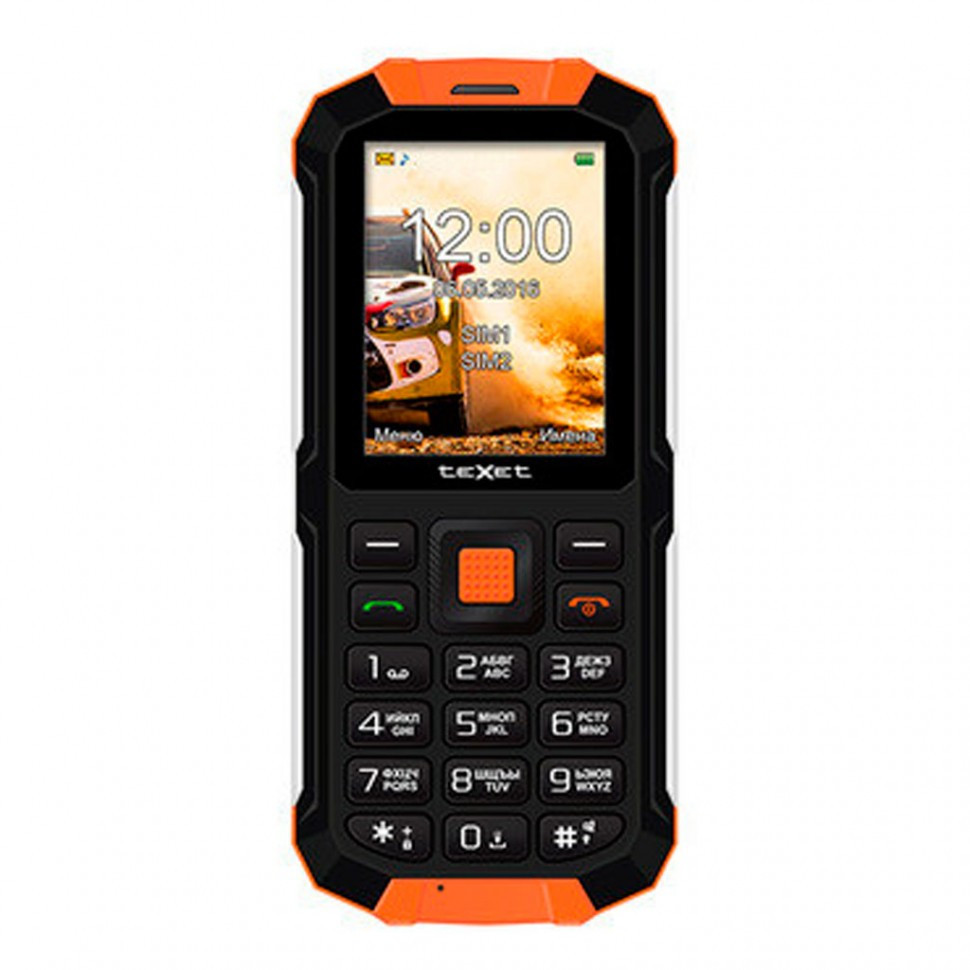 Мобильный телефон Texet TM-501R черный-оранжевый