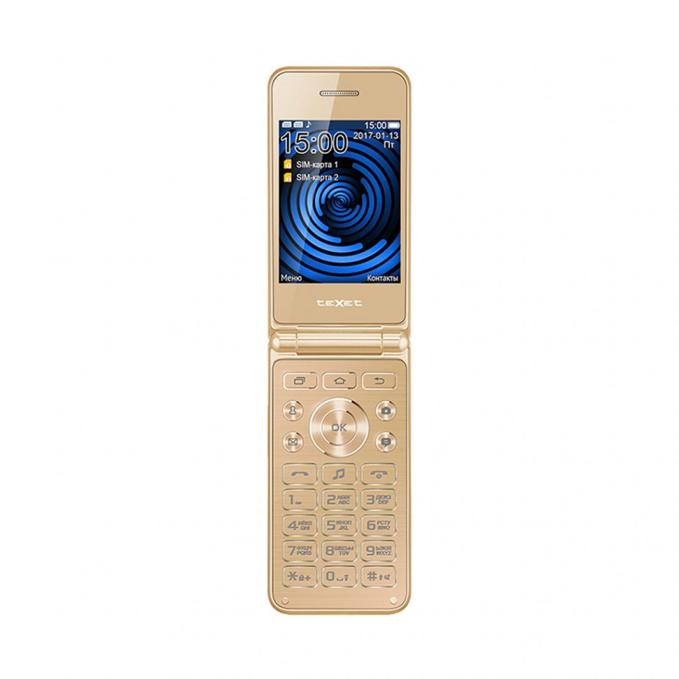 Мобильный телефон Texet TM-400 золотистый