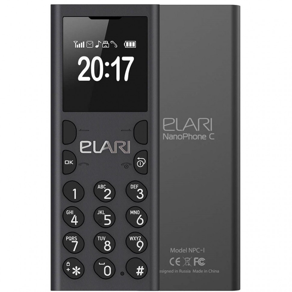 Мобильный телефон Nanophone C Elari черный