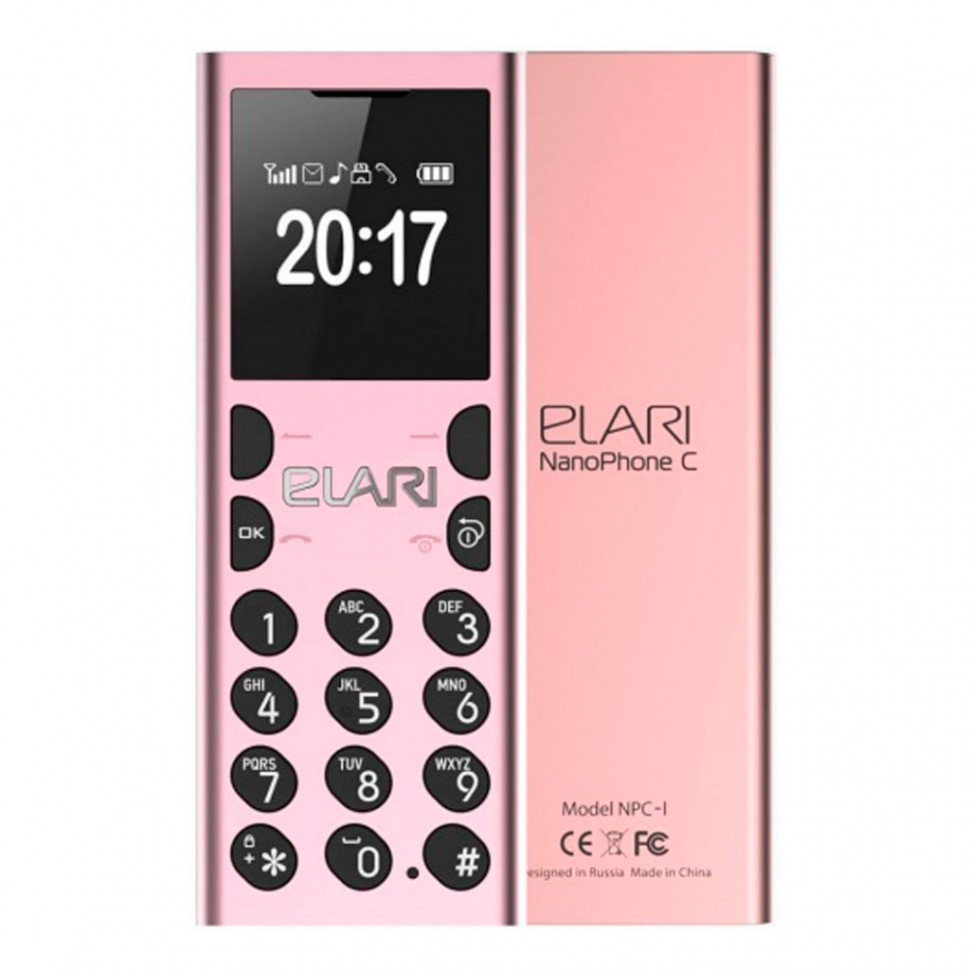 Мобильный телефон Nanophone C Elari розовый
