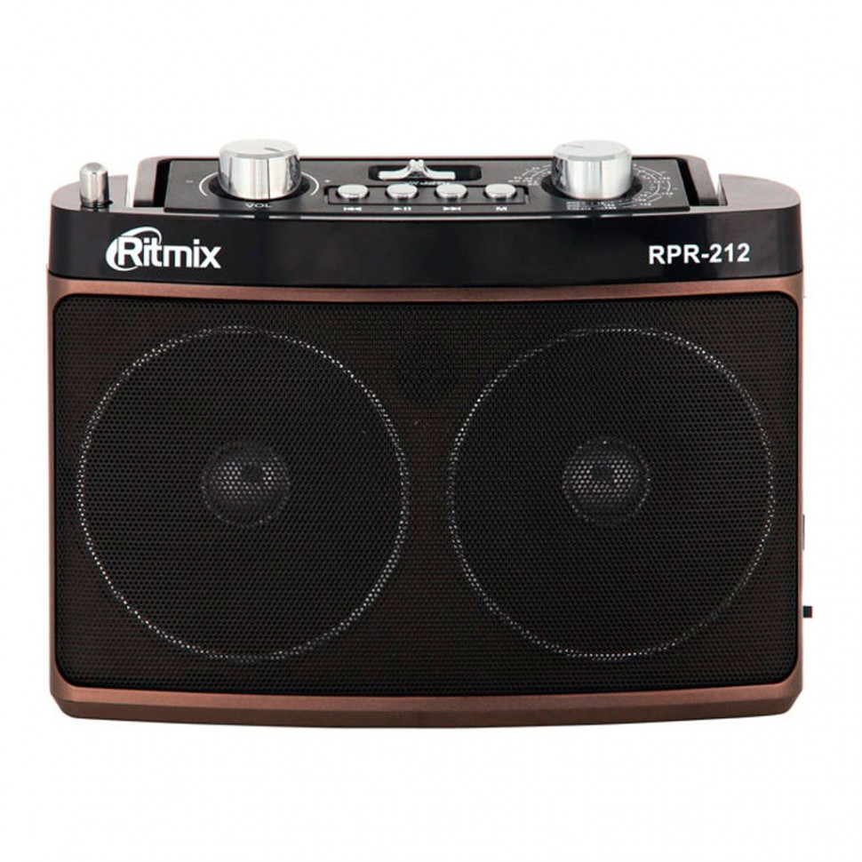 Радиоприемник портативный Ritmix RPR-212 brown