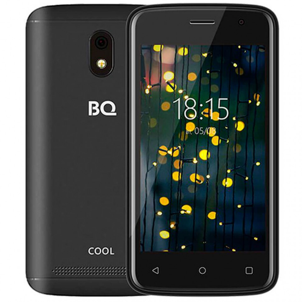Смартфон BQ-4001G Cool Чёрный 4"/800х480WVGA/Spreadtrum 7731E,4ядра/521Mb+16Gb/5+2MP/2800 мАч/3G