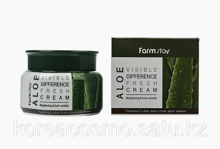 Увлажняющий крем для лица с экстрактом алоэ FarmStay Visible Difference Fresh Cream Aloe