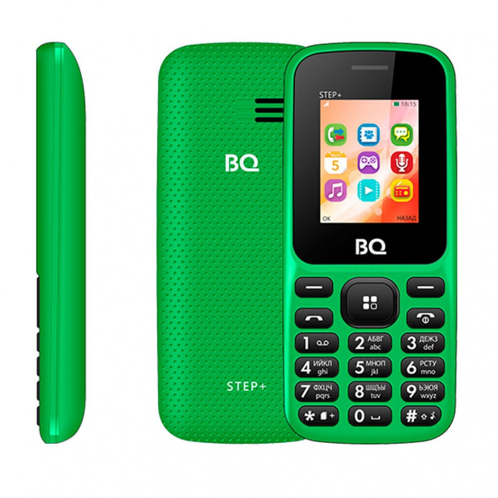 Мобильный телефон BQ-1807 Step+ зеленый