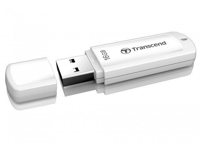 USB Флеш 16GB 2.0 Transcend TS16GJF370 белый