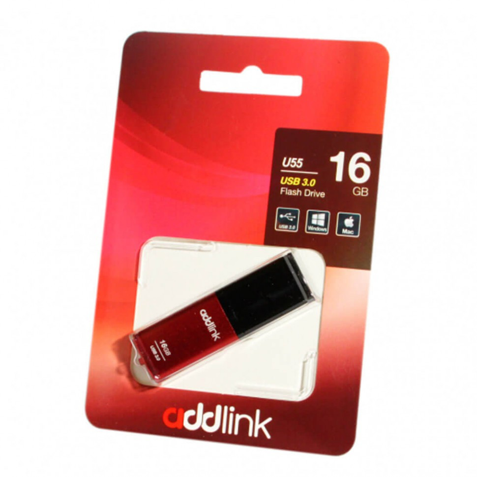 USB Флеш 16GB 3.0 Addlink ad16GBU55R3 красный