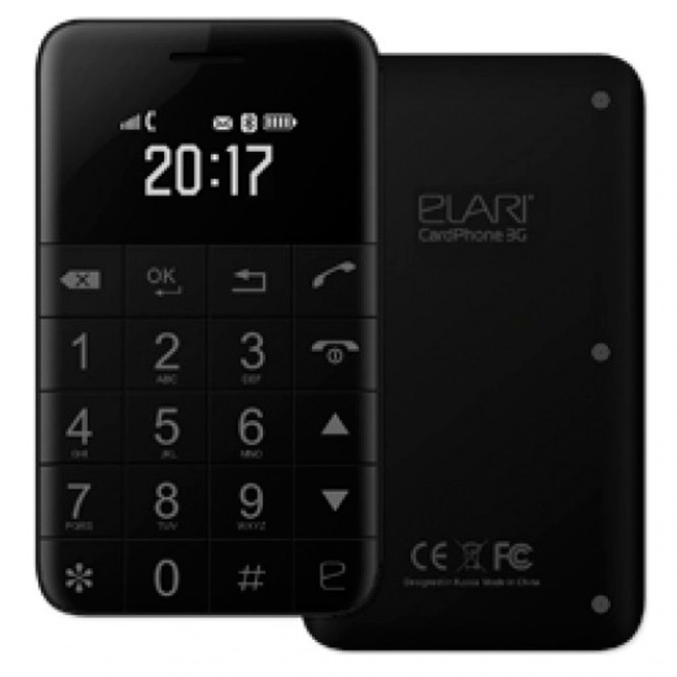 Мобильный телефон Cardphone Elari 3G черный