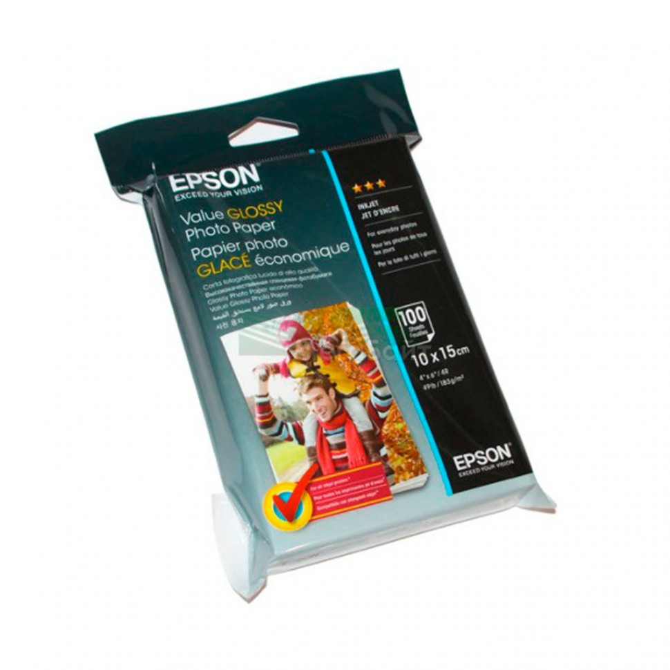 Фотобумага 10x15 Epson C13S400038 Value Glossy Photo Paper 50 sheet