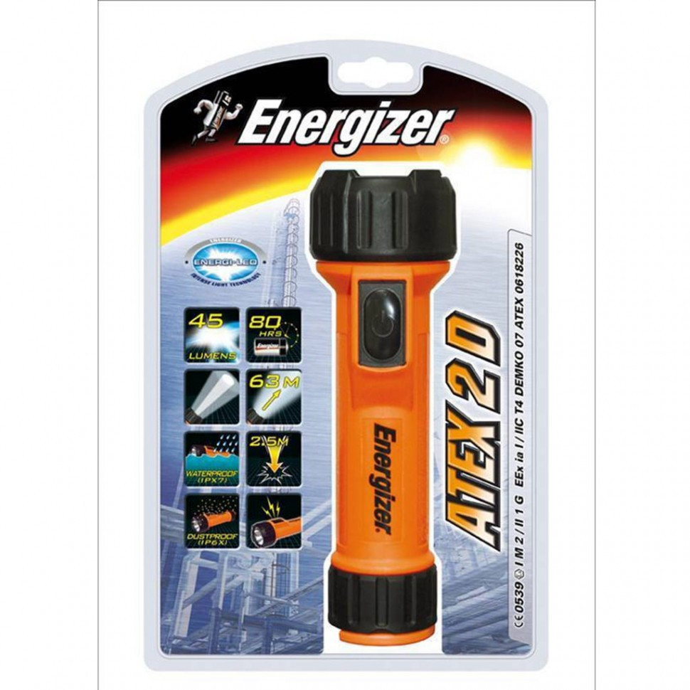 Фонарь взрывозащищенный Energizer ATEX 2x AA