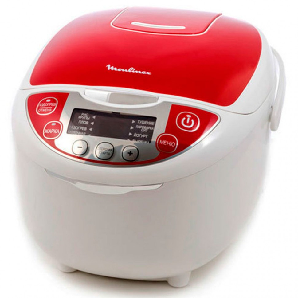 Мультиварка Moulinex MK705132 бело-красный