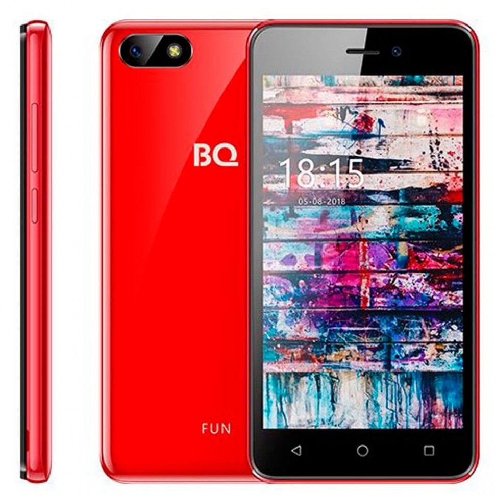 Смартфон BQ-5002G FUN Красный Глянцевый