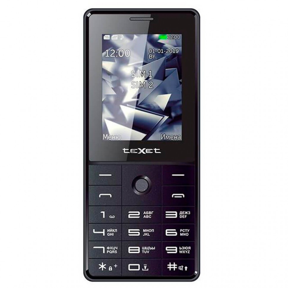 Мобильный телефон Texet TM-211 черный