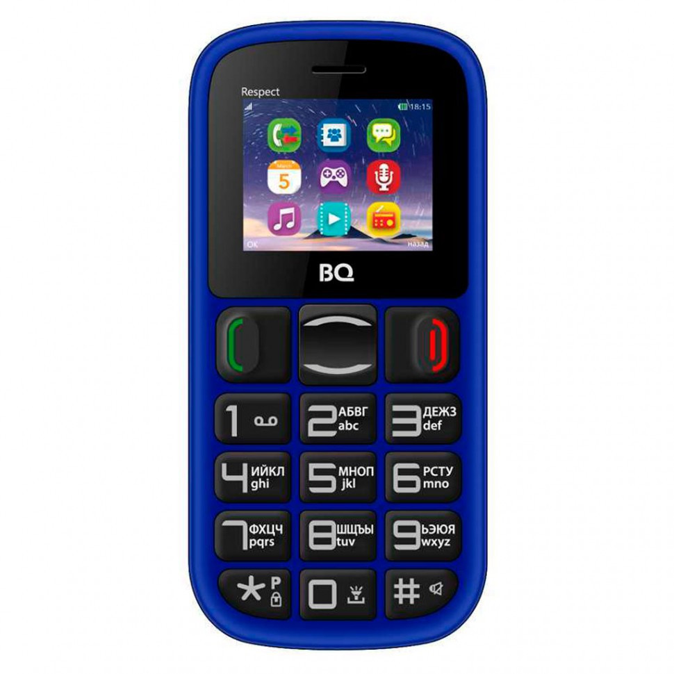 Мобильный телефон BQ 1800 Respect Dark Blue