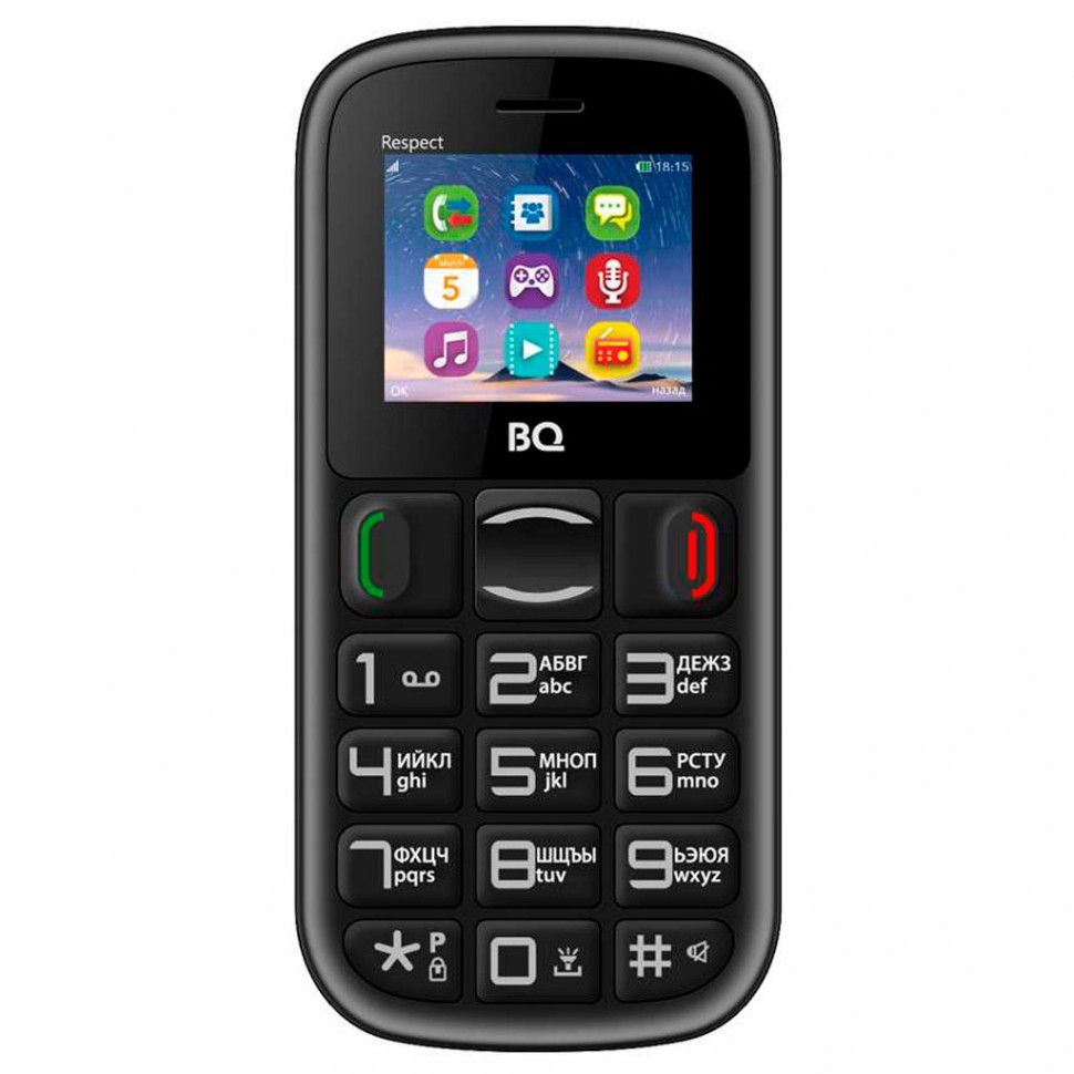 Мобильный телефон BQ 1800 Respect Black